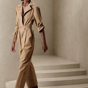 New Banana Republic Poplin Jumpsuit